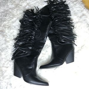 Dollskill mid calf cowgirl boots